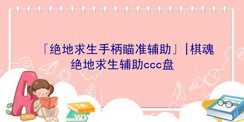 「绝地求生手柄瞄准辅助」|棋魂绝地求生辅助ccc盘